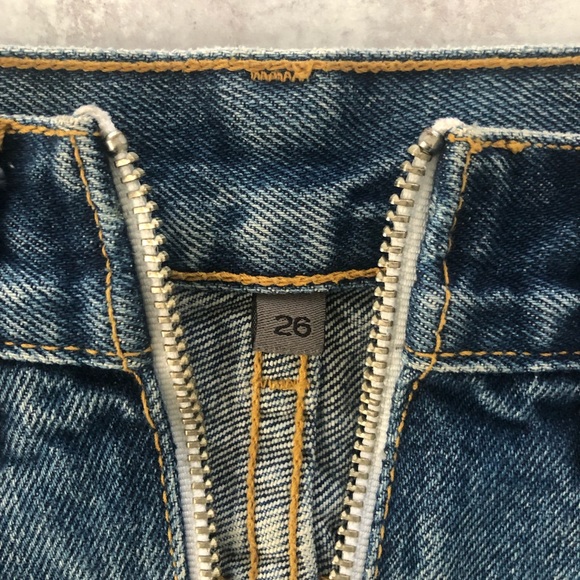 CARMAR Dallas Beatrice Zip Front Denim Mini Skirt 26 - Picture 4 of 7